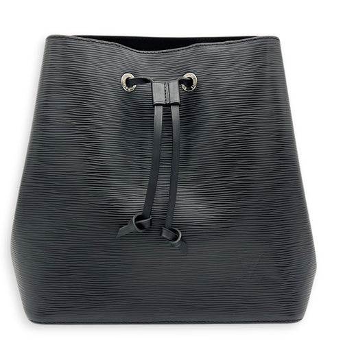 NeoNoe Bucket Bag Black in Epi Leather, Silver hardware