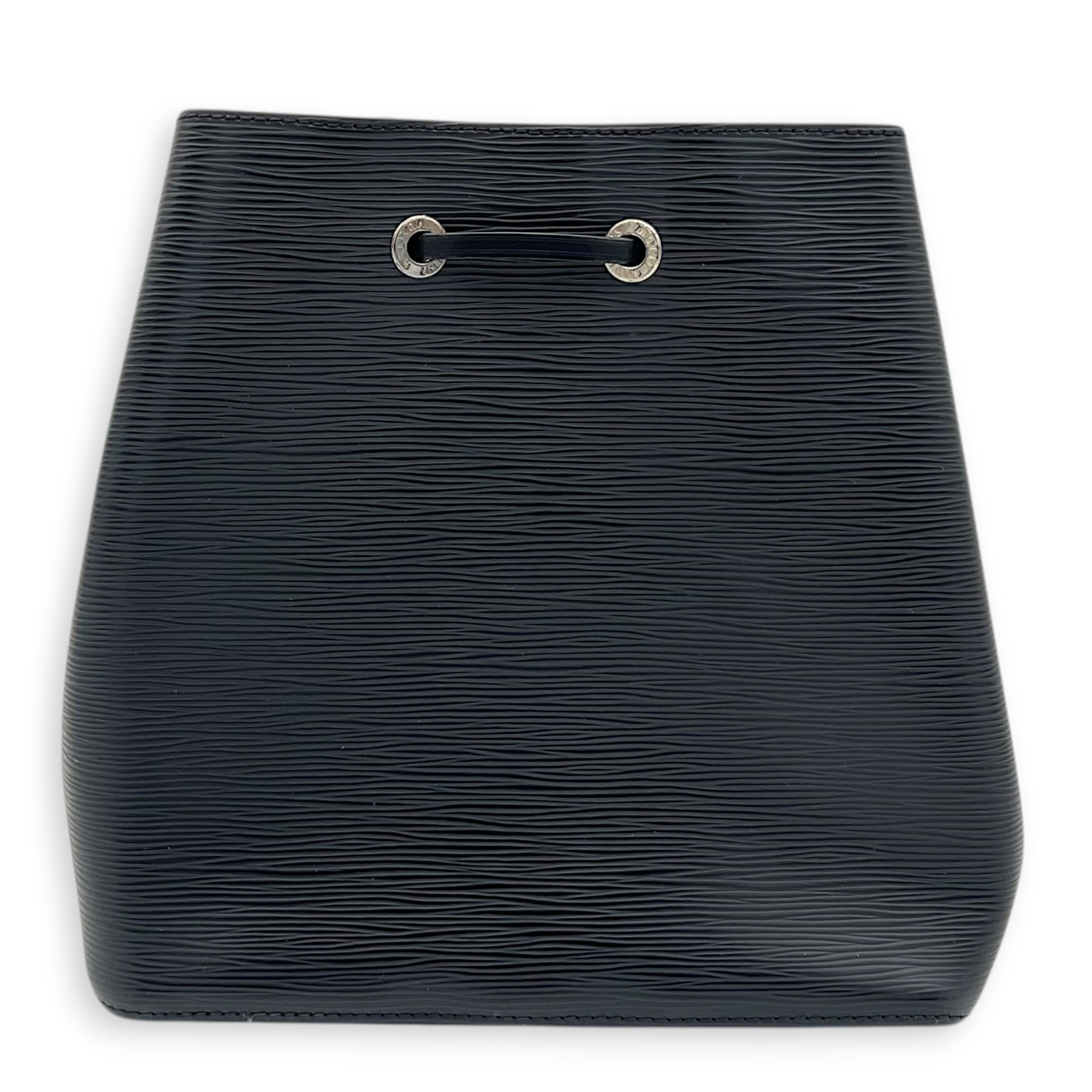NeoNoe Bucket Bag Black in Epi Leather, Silver hardware