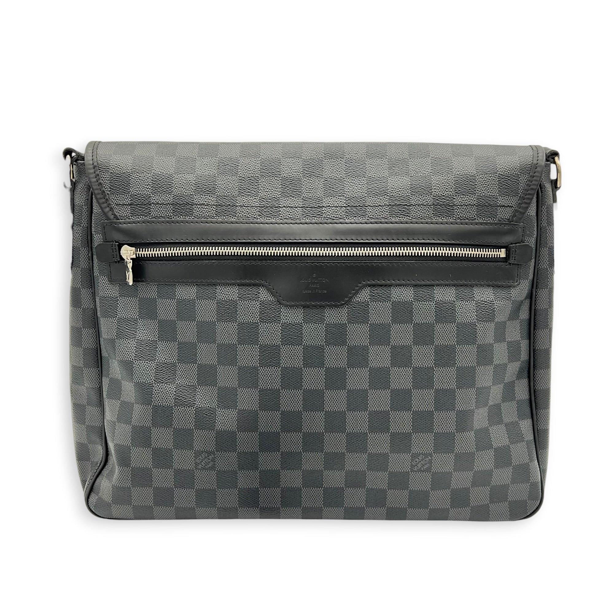 Daniel Shoulder Bag Black in Coated Canvas, Silver hardware
