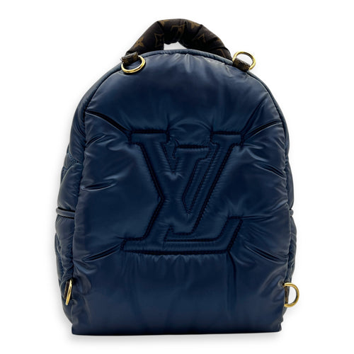 Palm Springs Pillow Black Backpack in Nylon, Gold hardware