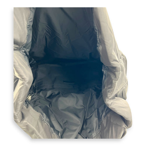 Monaco Shoulder Bag Black in Nylon, Silver hardware