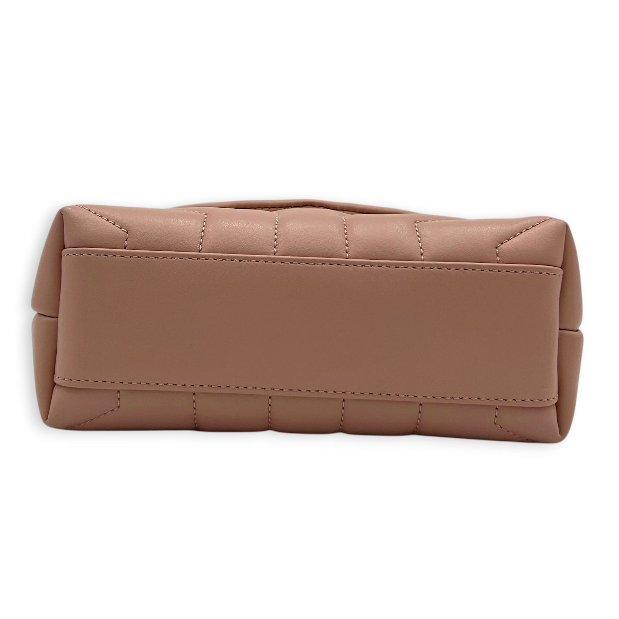 Loulou Toy Pink Shoulder Bag in Calfskin, Silver hardware
