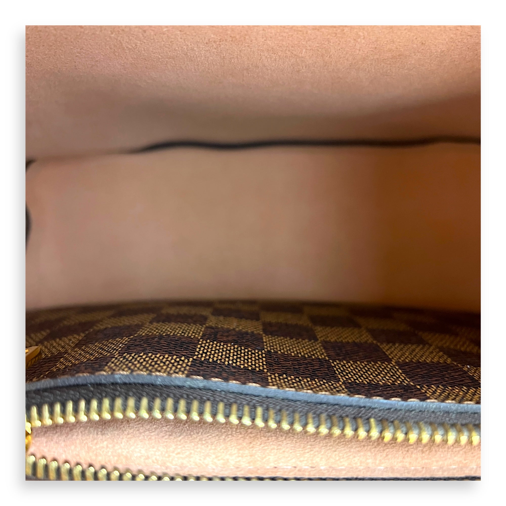 NeoNoe Bucket Bag MM Brown in Coated Canvas, Gold hardware