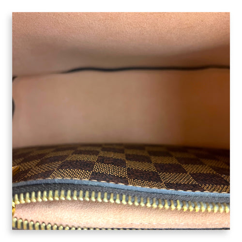 NeoNoe Bucket Bag MM Brown in Coated Canvas, Gold hardware