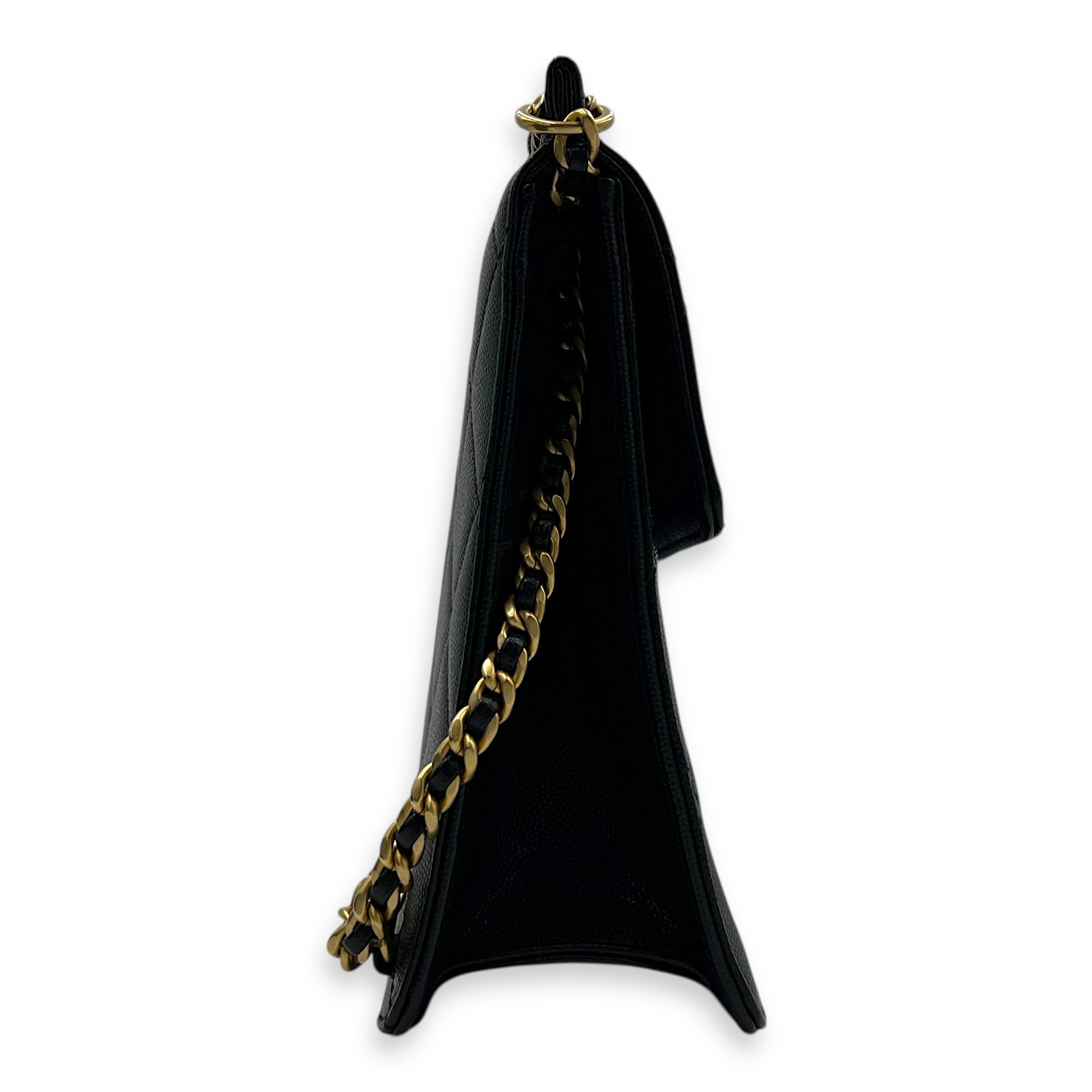 23A Backpack in Caviar Leather, Gold hardware
