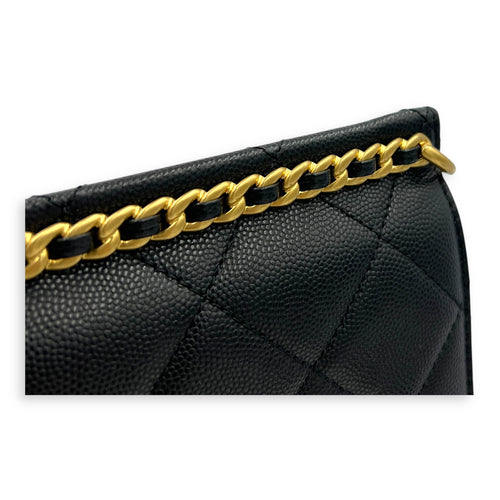 23A Backpack in Caviar Leather, Gold hardware