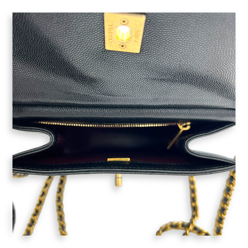 23A Backpack in Caviar Leather, Gold hardware