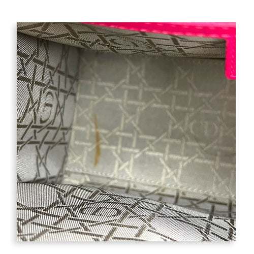 Lady Dior Top Handle Bag Pink in Lambskin, Gold hardware