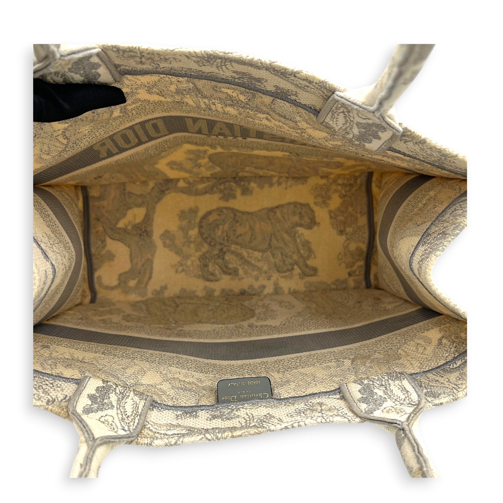 Book Tote Top Handle Bag White in Canvas