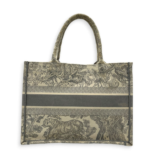 Book Tote Top Handle Bag White in Canvas