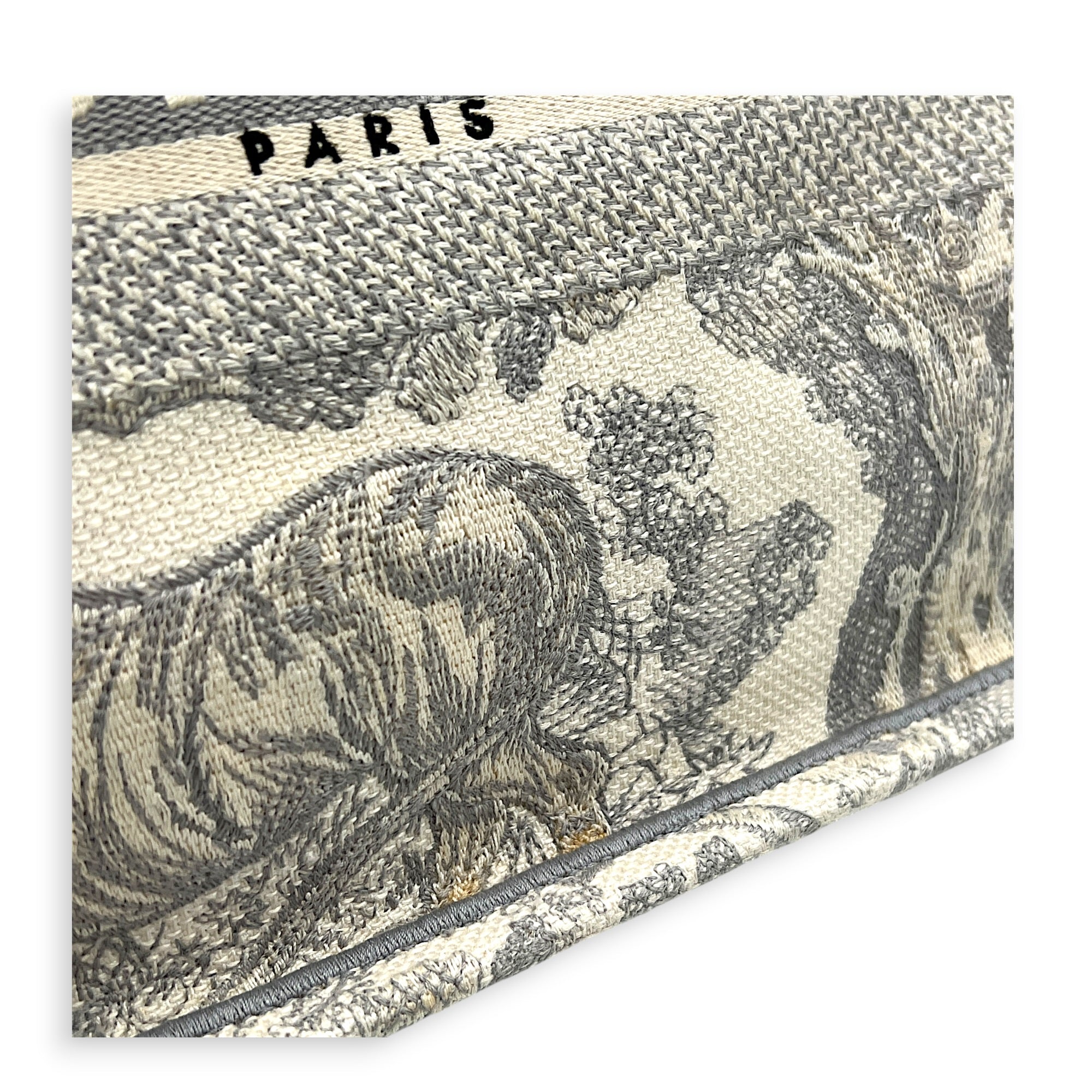 Book Tote Top Handle Bag White in Canvas