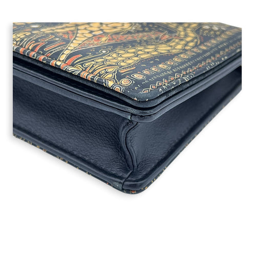 Girrafe CHIURI CRUISE 2020 Wallet On Chain Black in Calfskin, Gold hardware