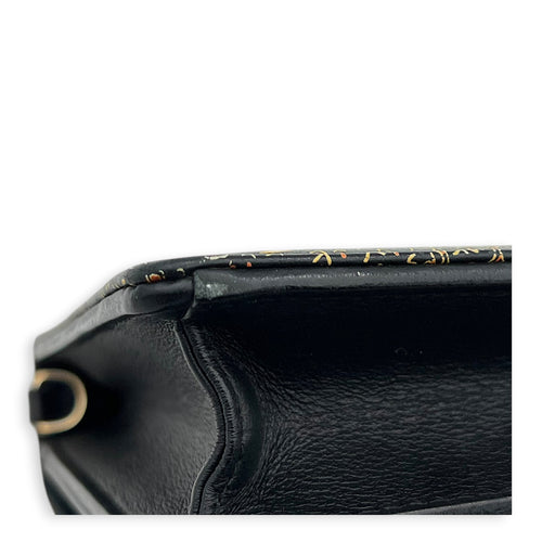 Girrafe CHIURI CRUISE 2020 Wallet On Chain Black in Calfskin, Gold hardware