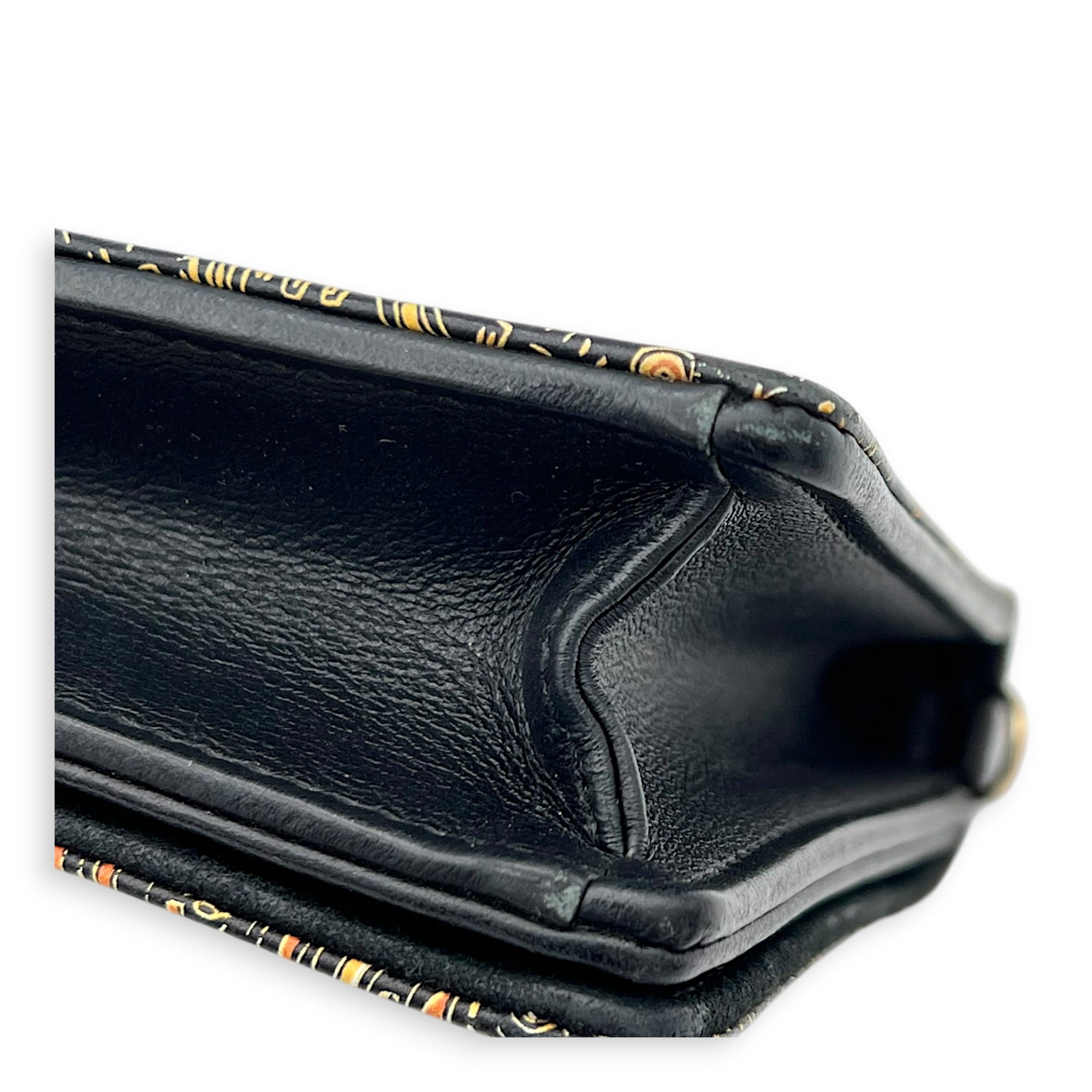 Girrafe CHIURI CRUISE 2020 Wallet On Chain Black in Calfskin, Gold hardware