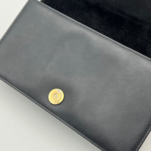 Girrafe CHIURI CRUISE 2020 Wallet On Chain Black in Calfskin, Gold hardware