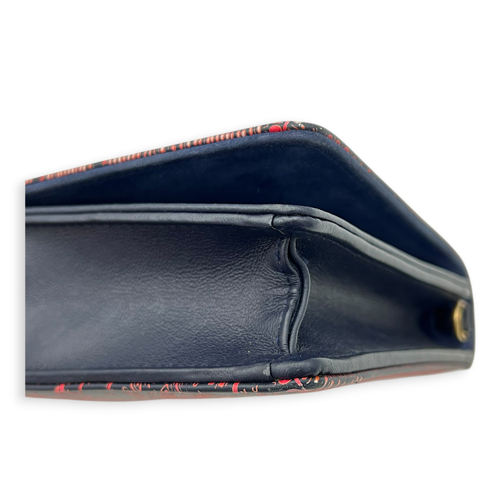 CHIURI CRUISE 2020 MARINE Lion Wallet On Chain Black in Calfskin, Gold hardware