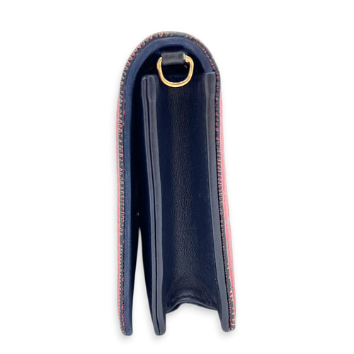 CHIURI CRUISE 2020 MARINE Lion Wallet On Chain Black in Calfskin, Gold hardware