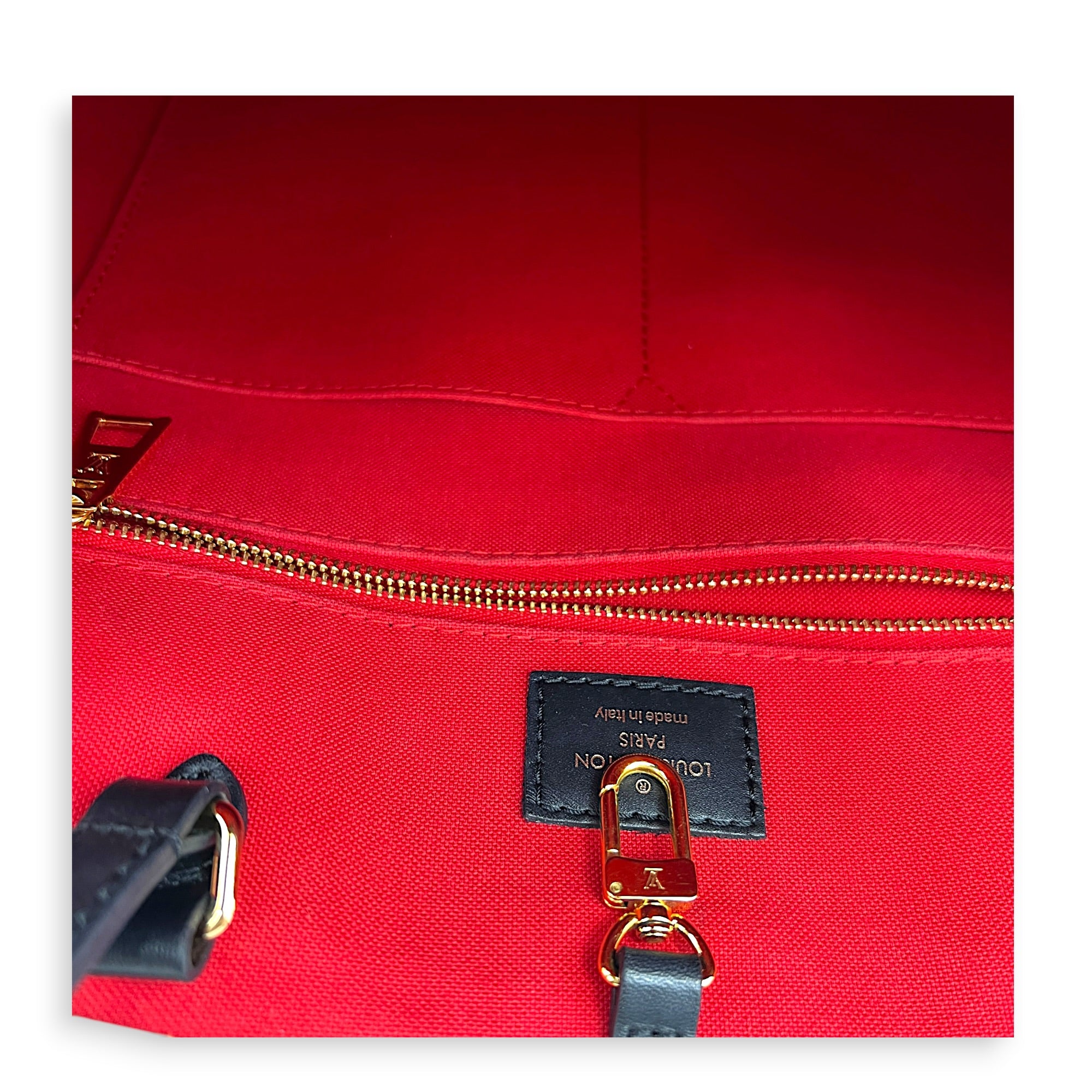 OnTheGo Tote Bag GM Brown in Monogram Coated Canvas, Gold hardware