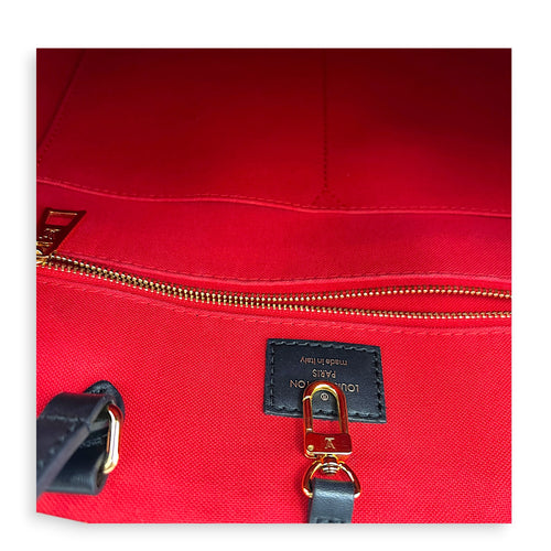 OnTheGo Tote Bag GM Brown in Monogram Coated Canvas, Gold hardware