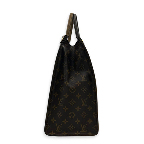 OnTheGo Tote Bag GM Brown in Monogram Coated Canvas, Gold hardware