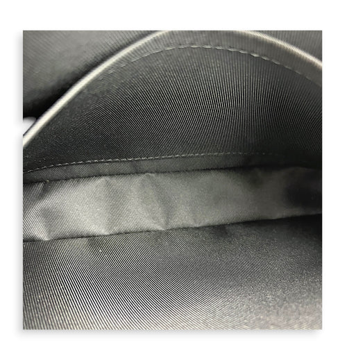 Trio Messenger Black in Monogram Coated Canvas, Silver hardware