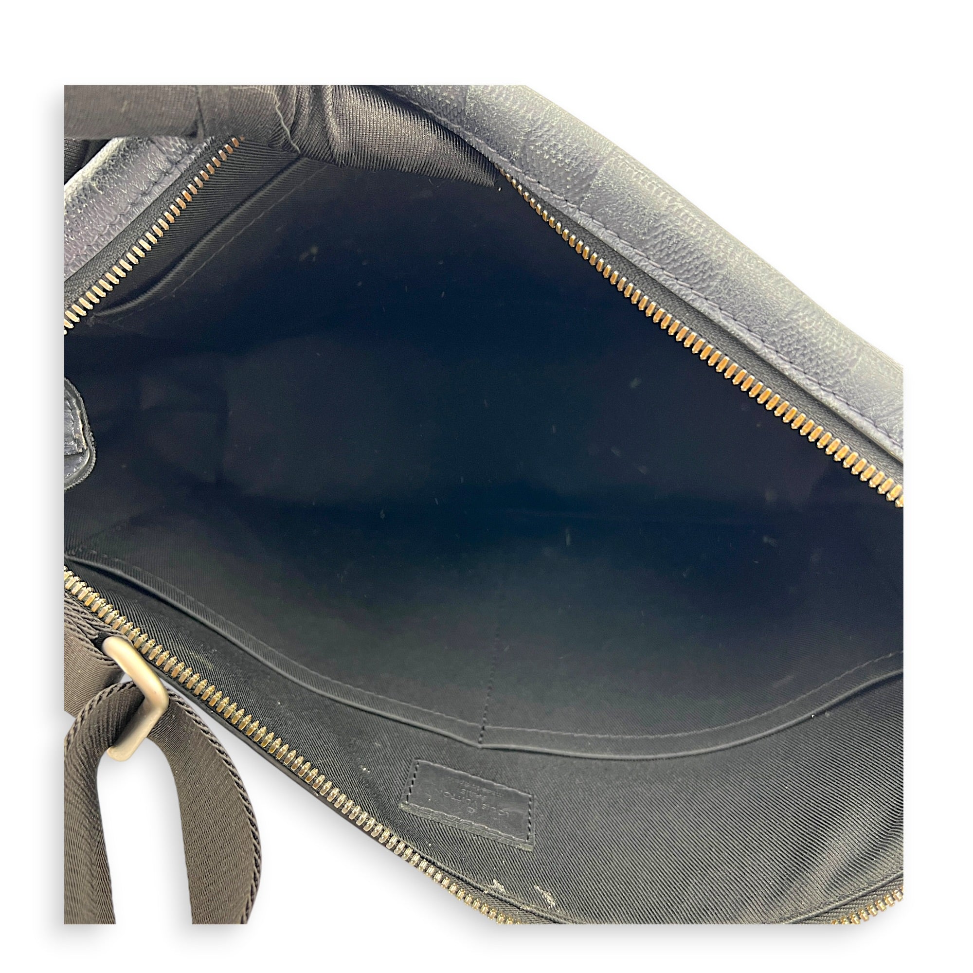 Discovery Messenger Blue in Embossed Leather, Silver hardware