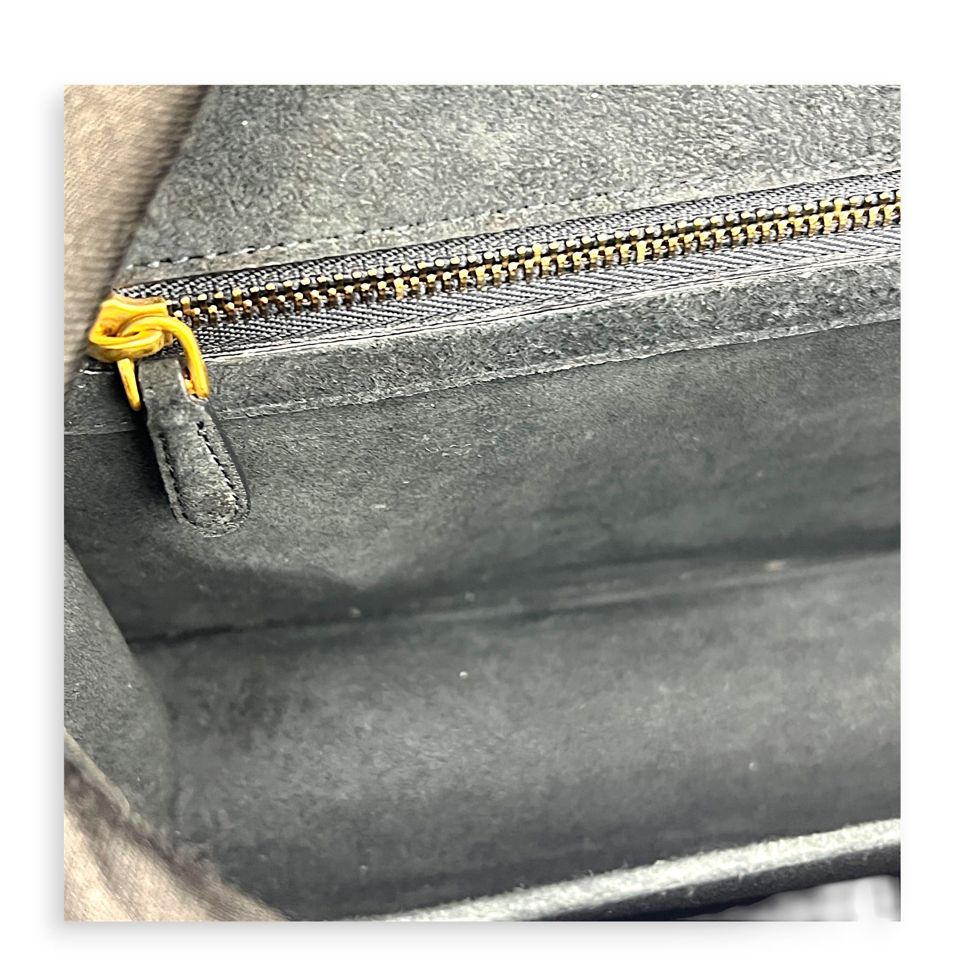 Diorama Shoulder Bag Blue in Denim, Gold hardware