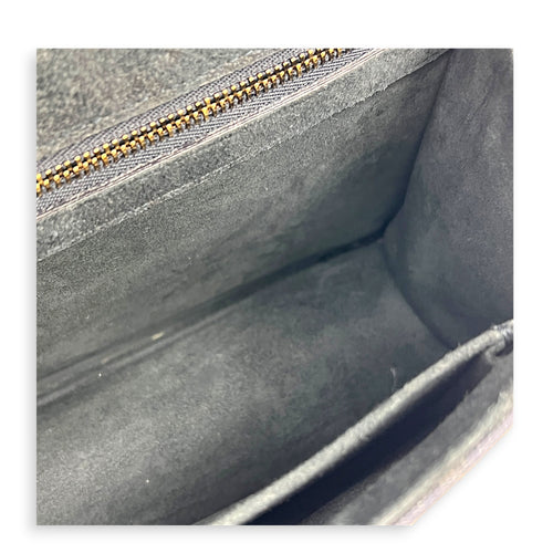 Diorama Shoulder Bag Blue in Denim, Gold hardware