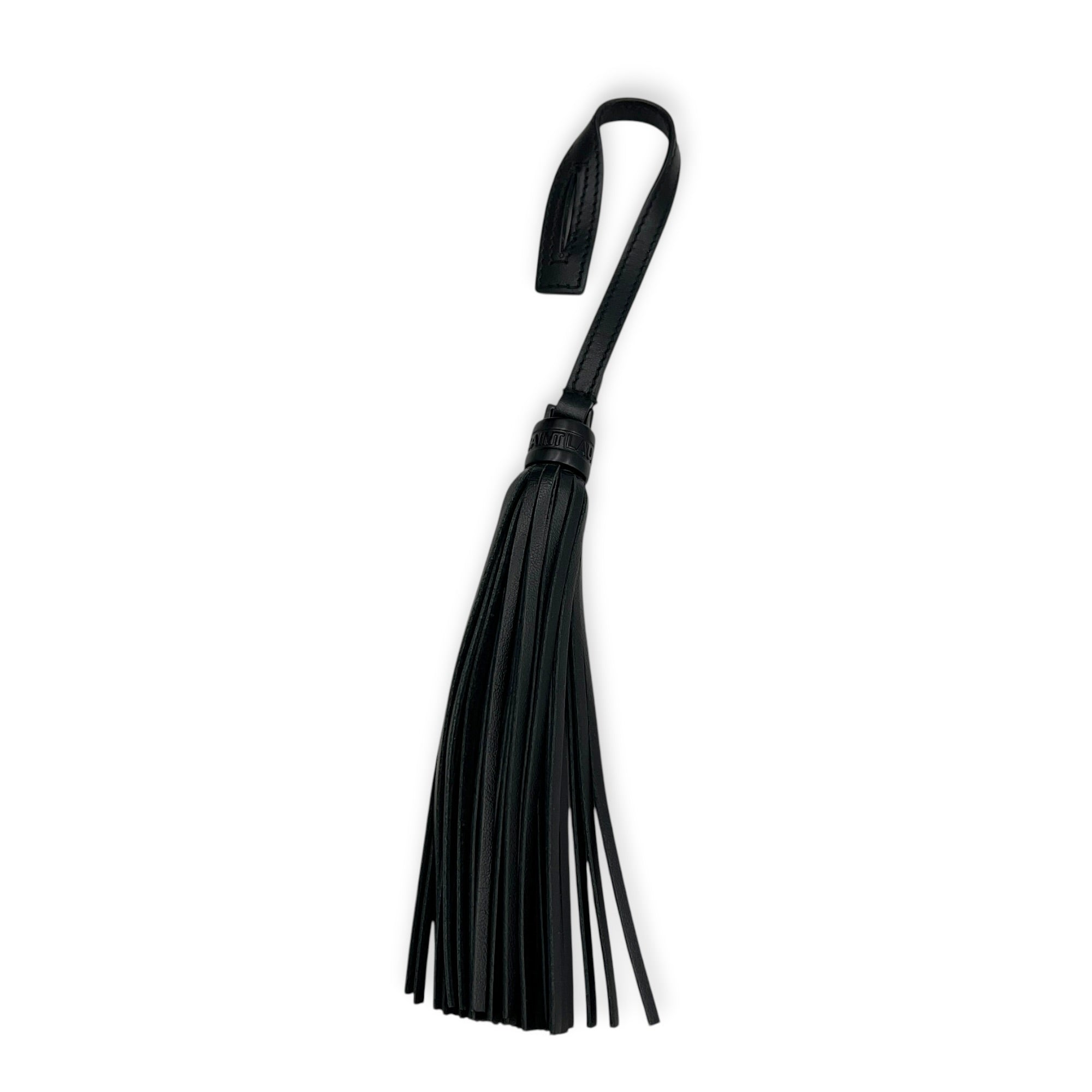 Loulou Shoulder Bag Black in Calfskin, Black hardware