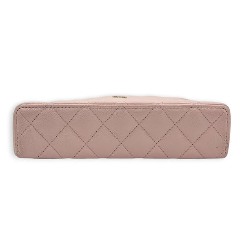 25S Vanity Top Handle Shoulder Bag Pink in Caviar Leather, Gold hardware