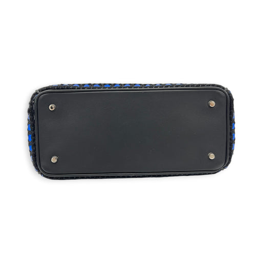 Diorissimo Top Handle Bag Black in Calfskin, Silver hardware