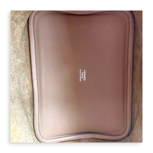 Picotin 18 Daisy Chai/Rose/White Top Handle Bag in Swift, Palladium hardware