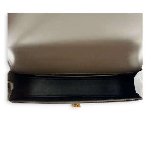 Voltaire Shoulder Bag Dark Musk in Calfskin, Gold hardware