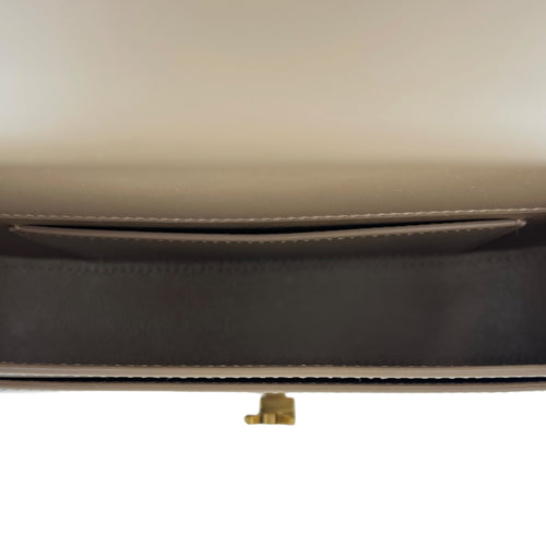 Voltaire Shoulder Bag Beige in Calfskin, Gold hardware
