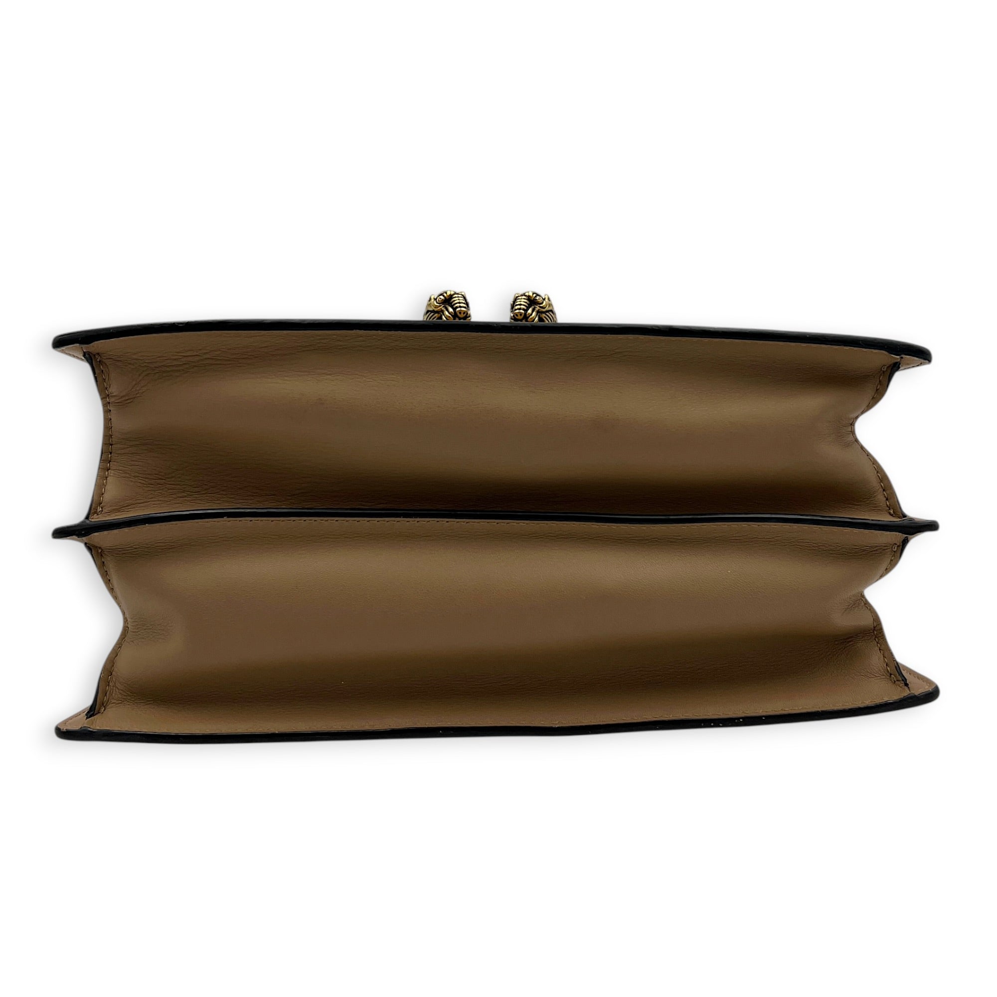Dionysus Medium Tricolor Top Handle Bag in Calfskin, Gold hardware