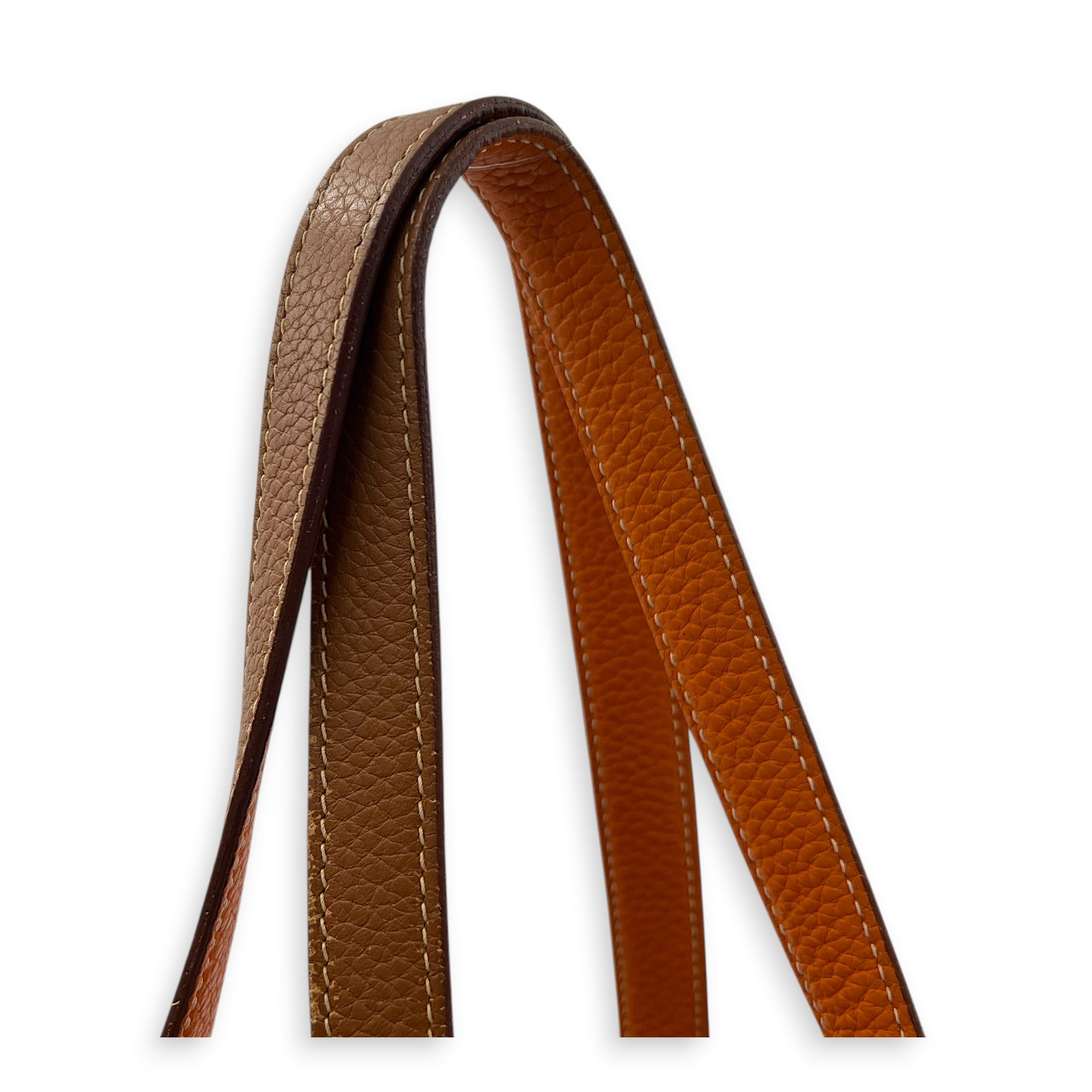 Double Sens Gold/Orange Tote Bag in Clemence