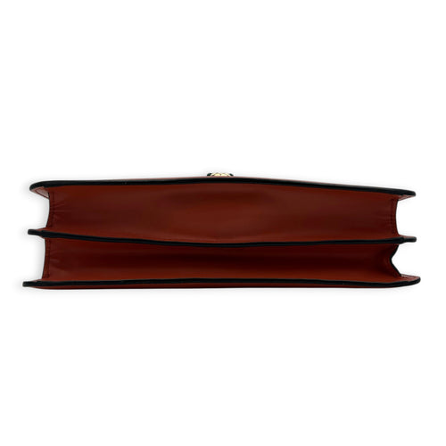 Serpenti Forever Red Crossbody Bag in Calfskin, Gold hardware