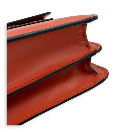 Serpenti Forever Red Crossbody Bag in Calfskin, Gold hardware