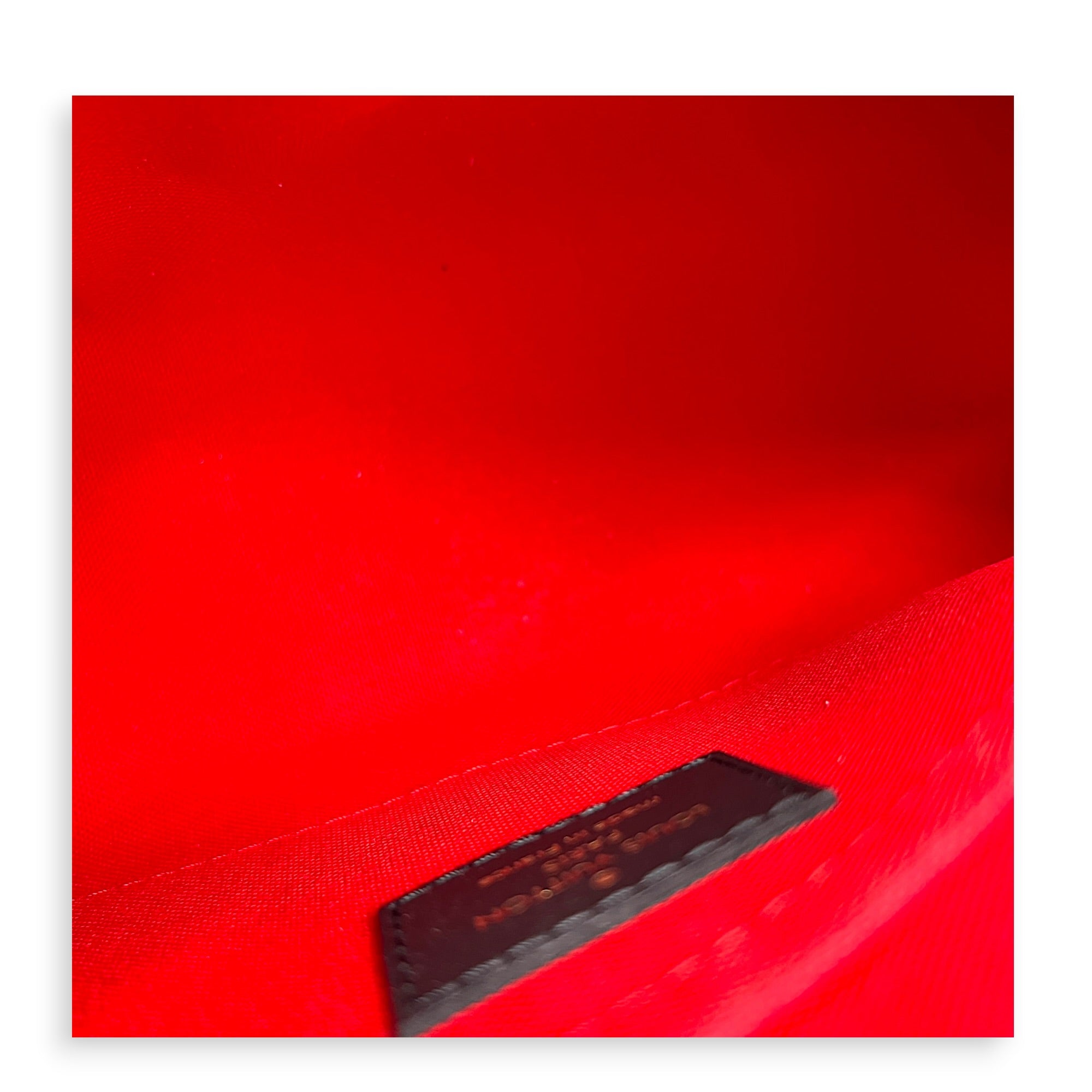 OnTheGo Top Handle Bag East West Brown in Monogram Coated Canvas, Gold hardware