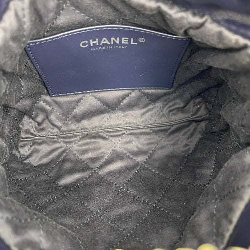 C22 Shoulder Bag Mini Blue in Calfskin, Silver hardware