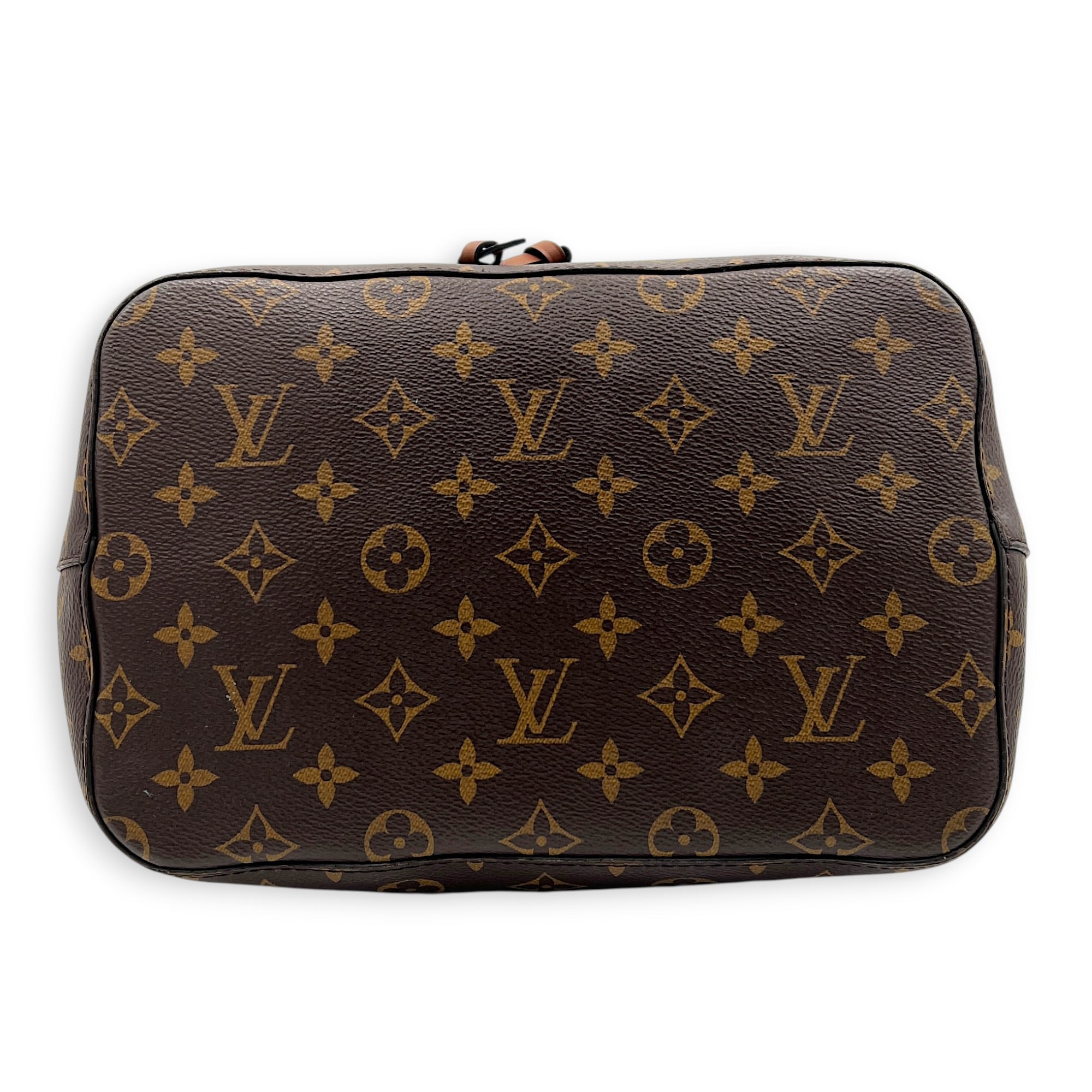 NeoNoe Bucket Bag Brown in Monogram Coated Canvas, Gold hardware