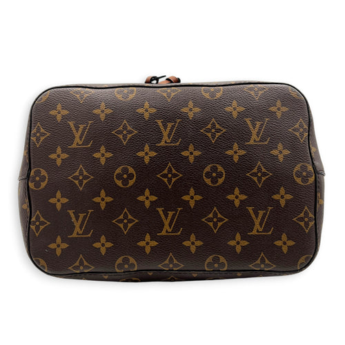 NeoNoe Bucket Bag Brown in Monogram Coated Canvas, Gold hardware