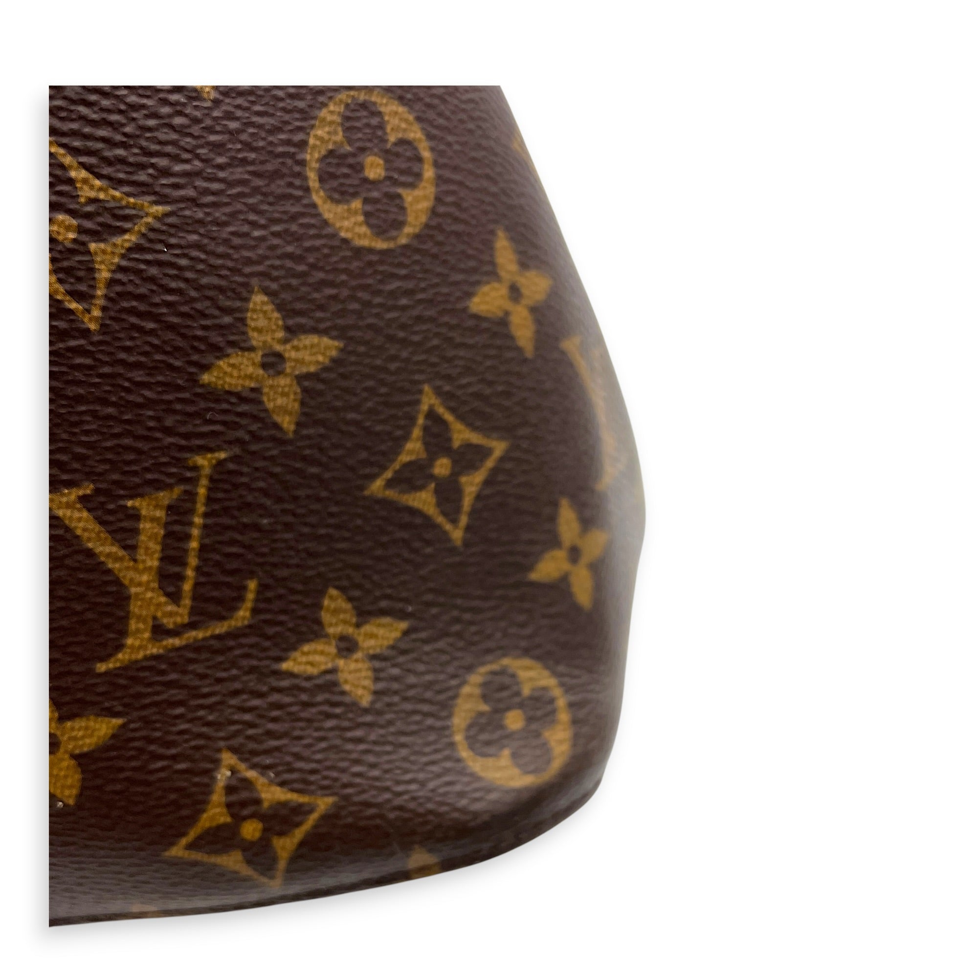 NeoNoe Bucket Bag Brown in Monogram Coated Canvas, Gold hardware