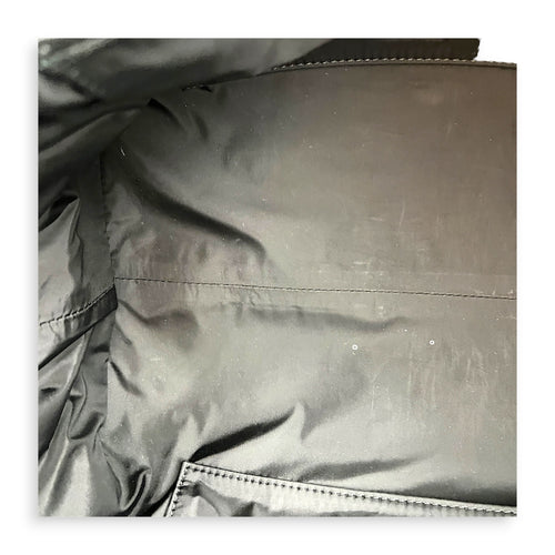 Car Top Handle Bag Black in Calfskin, Gunmetal hardware