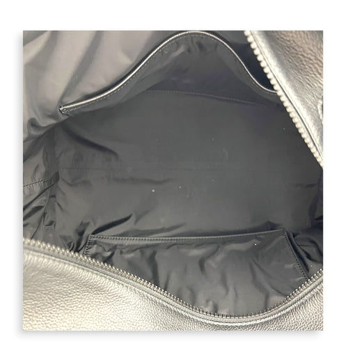 Car Top Handle Bag Black in Calfskin, Gunmetal hardware