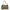 Emblem Shoulder Bag Brown in Coated Canvas, Gold hardware