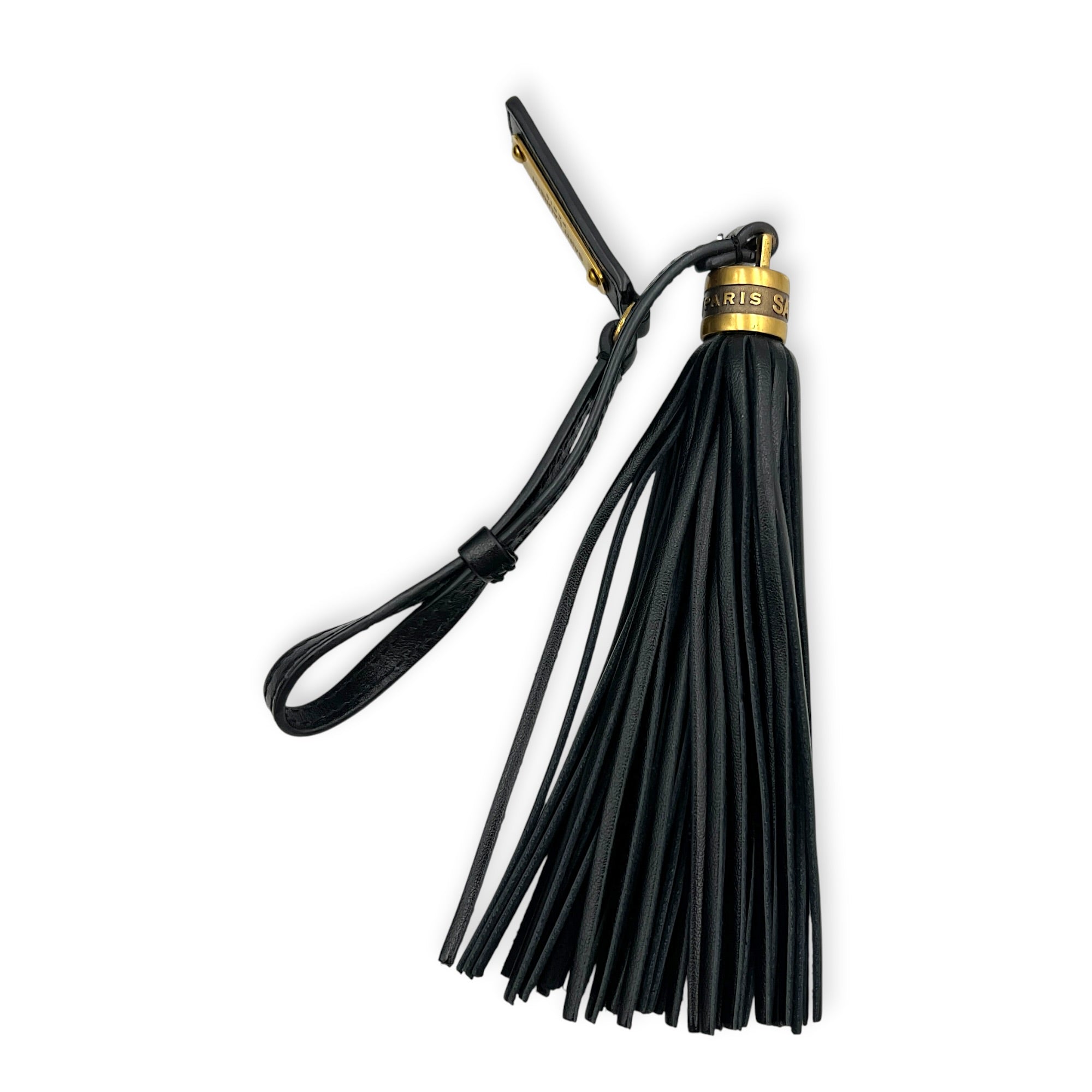 Lou Shoulder Bag Black in Calfskin, Gold hardware