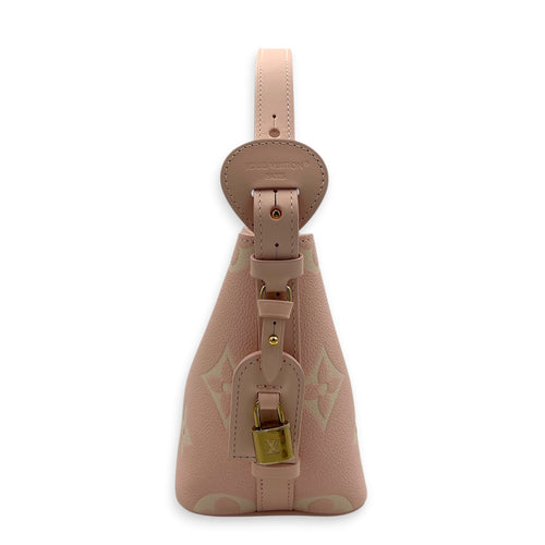 All In Top Handle Bag BB Pink in Monogram Empreinte Leather, Gold hardware