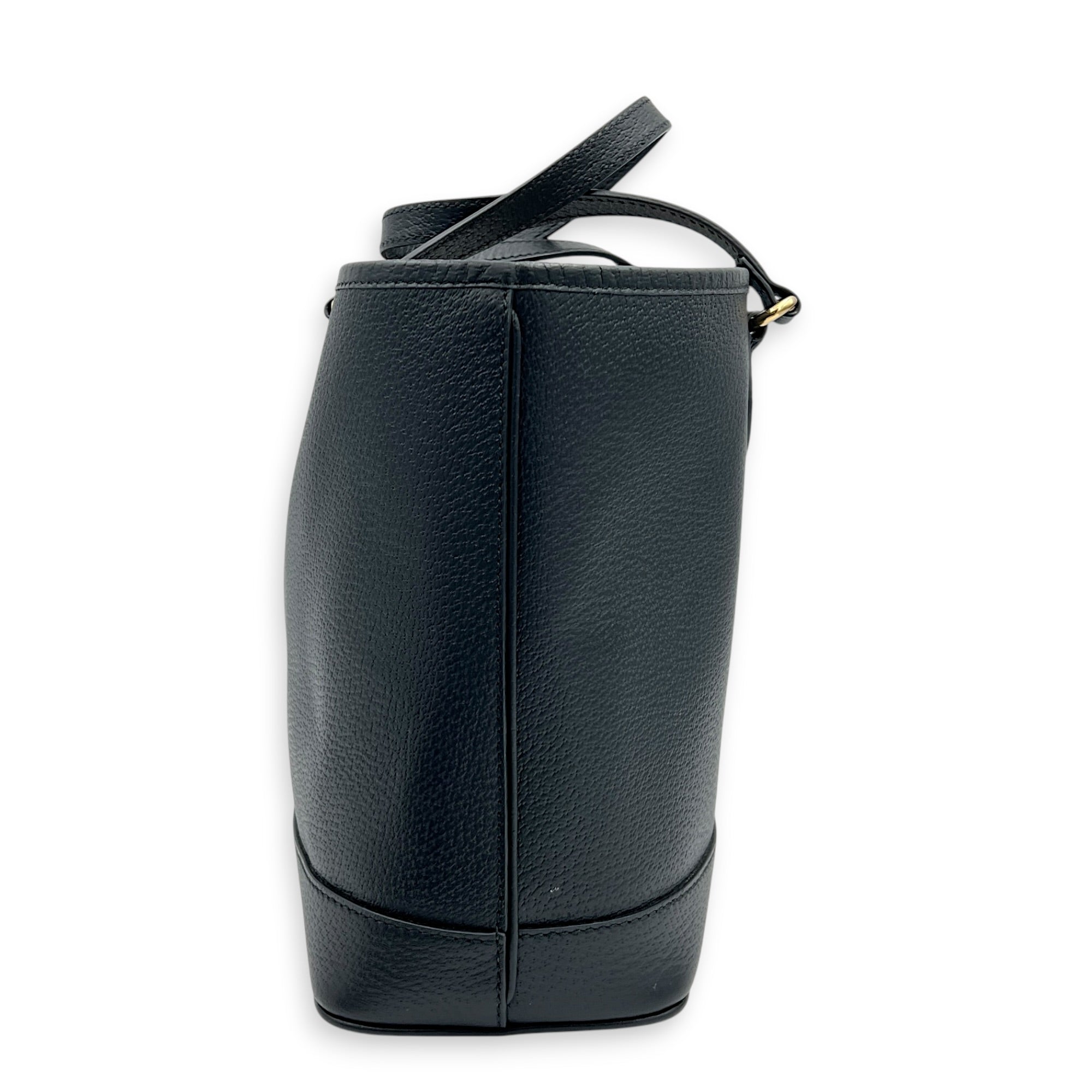 Ophidia Tote Bag Black in Calfskin, Gold hardware