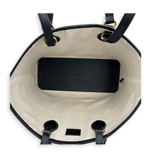 Ophidia Tote Bag Black in Calfskin, Gold hardware